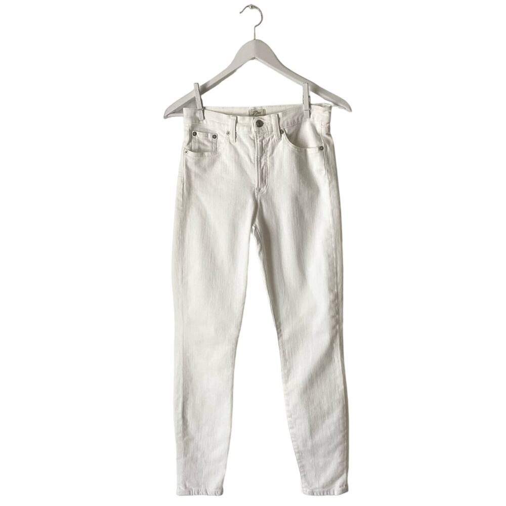 J. Crew White 9” High-Rise Toothpick Jeans Size 27